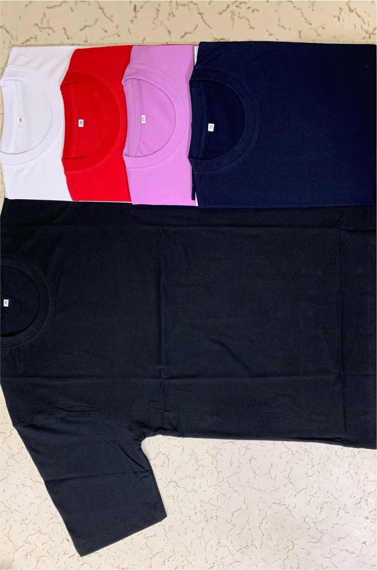 Classic Plain Unisex T-Shirt Combo (Set of 5 Colors) – Premium Soft Cotton Basics